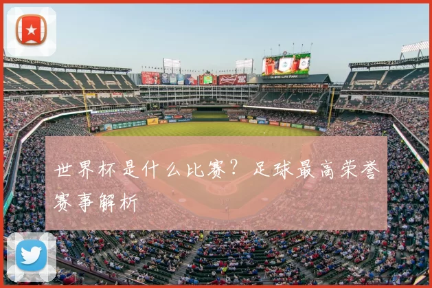 世界杯是什么比赛?足球最高荣誉赛事解析