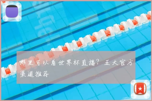 哪里可以看世界杯直播？五大官方渠道推荐