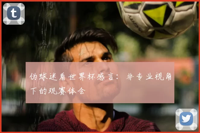 伪球迷看世界杯感言:非专业视角下的观赛体会