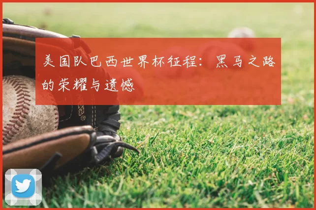 美国队巴西世界杯征程:黑马之路的荣耀与遗憾